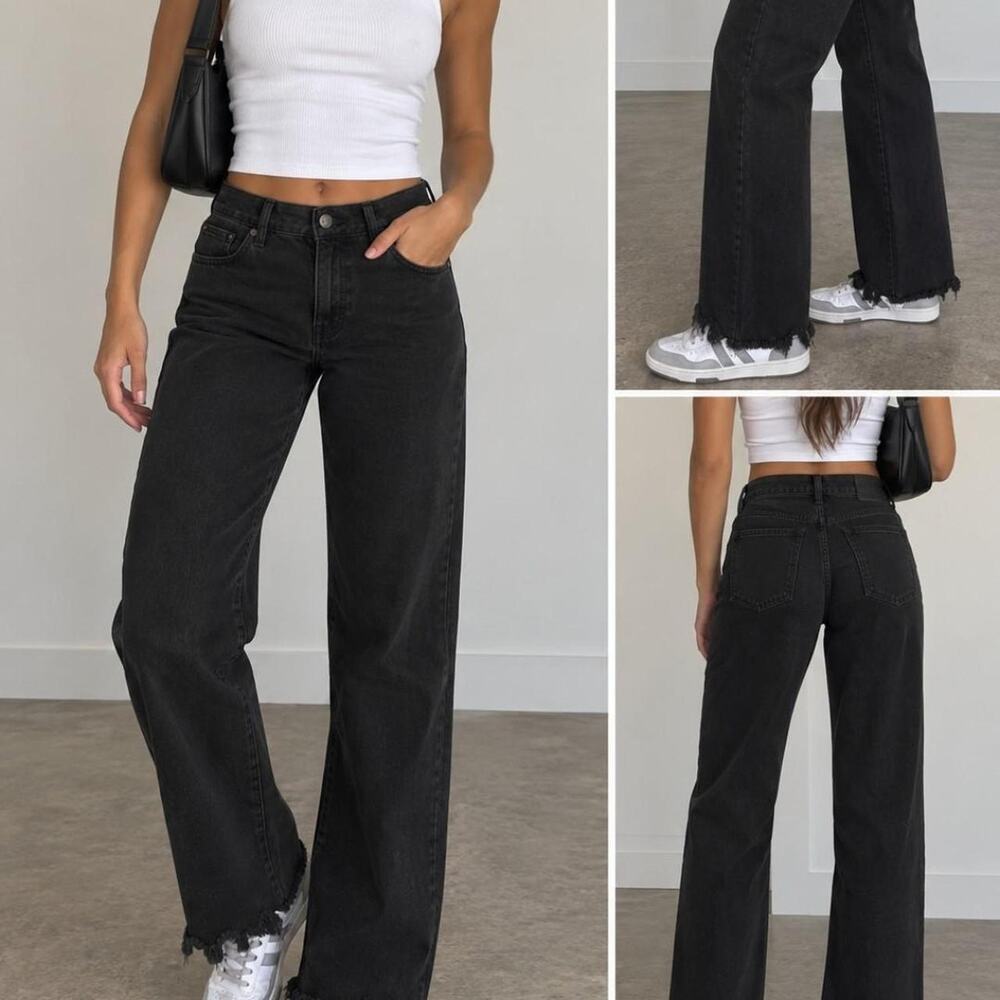 Black 1822 straight legged black pants